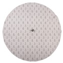 Clayre & Eef Geschirrtuch Ø 80 cm Beige Grau Baumwolle Rund Kaninchen