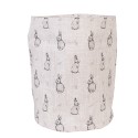 Clayre & Eef Broodmand Ø 15x16 cm Beige Grijs Katoen Konijn