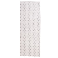Clayre & Eef Chemin de table 50x140 cm Beige Gris Coton Lapin