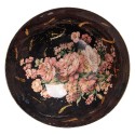 Clayre & Eef Scodella decorativa 21x20x8 cm Color oro Nero Metallo Fiori