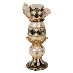 Clayre & Eef Statuetta decorativa Coniglio 12x10x28 cm Beige Plastica