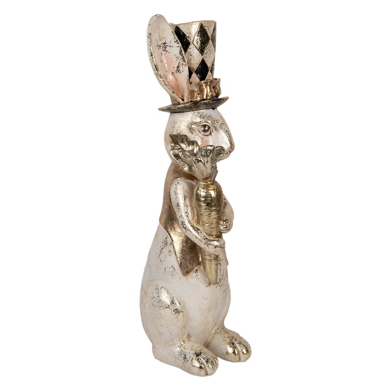 Clayre & Eef Decoratie Beeld 38 cm Wit Kunststof