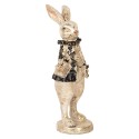 Clayre & Eef Statuetta decorativa Coniglio 24 cm Beige Plastica
