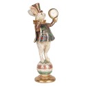 Clayre & Eef Decorative Figurine Rabbit 35 cm White Gold colored Plastic