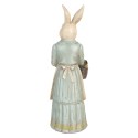 Clayre & Eef Figurine décorative Lapin 23x17x46 cm Beige Plastique