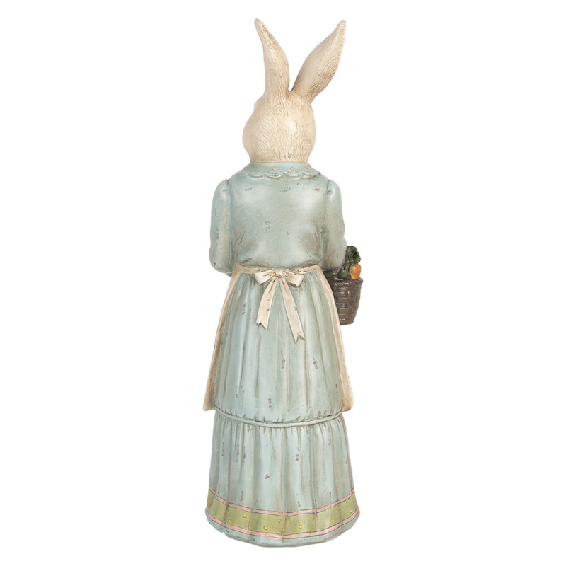 Clayre & Eef Figurine décorative Lapin 23x17x46 cm Beige Plastique