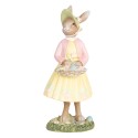 Clayre & Eef Dekorationsfigur Kaninchen 12 cm Beige Kunststoff