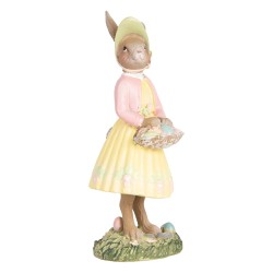 Clayre & Eef Decorative Figurine Rabbit 12 cm Beige Plastic