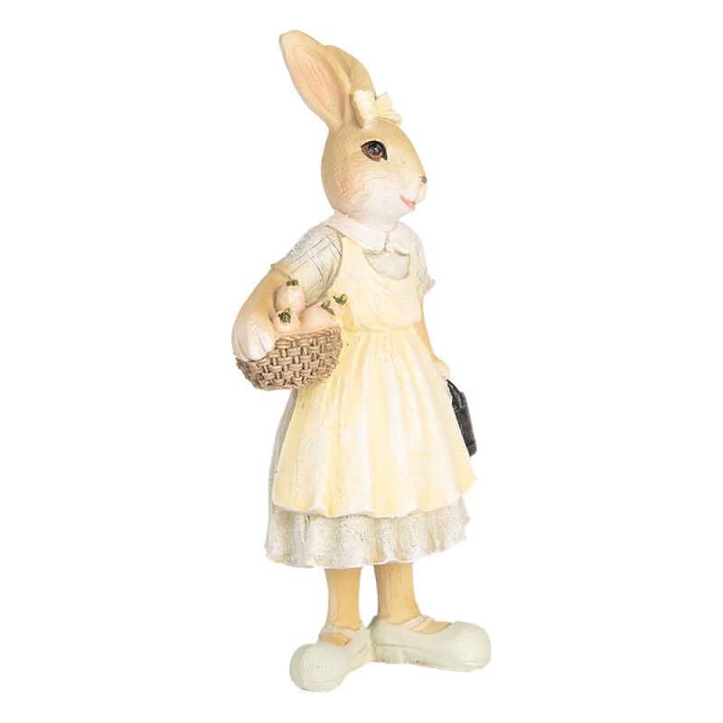 Clayre & Eef Decorative Figurine Rabbit 8x5x15 cm Beige Plastic