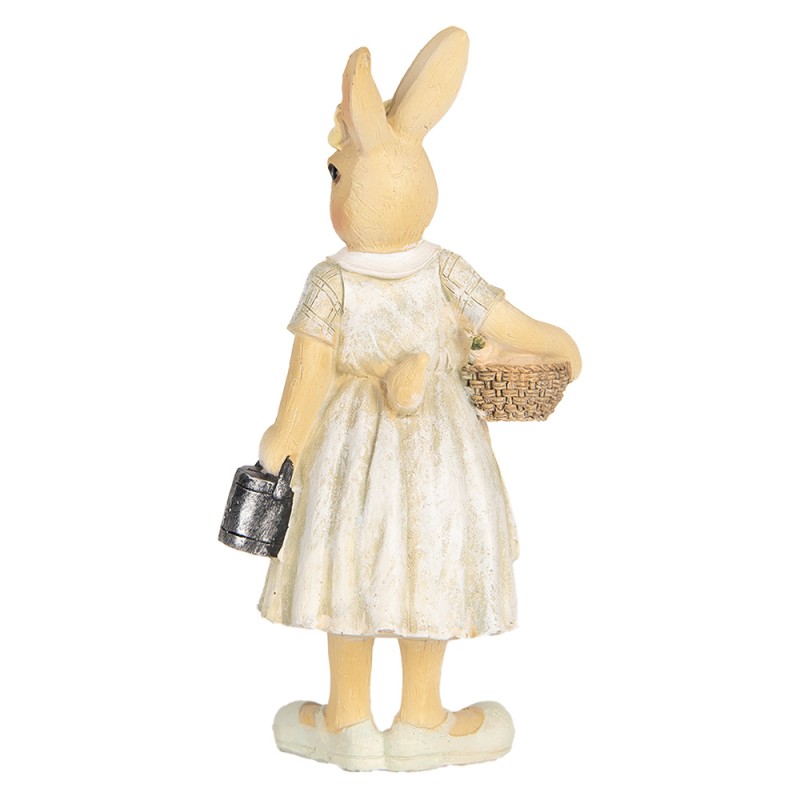 Clayre & Eef Decorative Figurine Rabbit 8x5x15 cm Beige Plastic