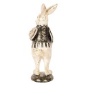 Clayre & Eef Statuetta decorativa Coniglio 25 cm Beige Plastica