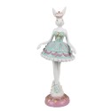 Clayre & Eef Decorative Figurine Rabbit 23 cm White Plastic