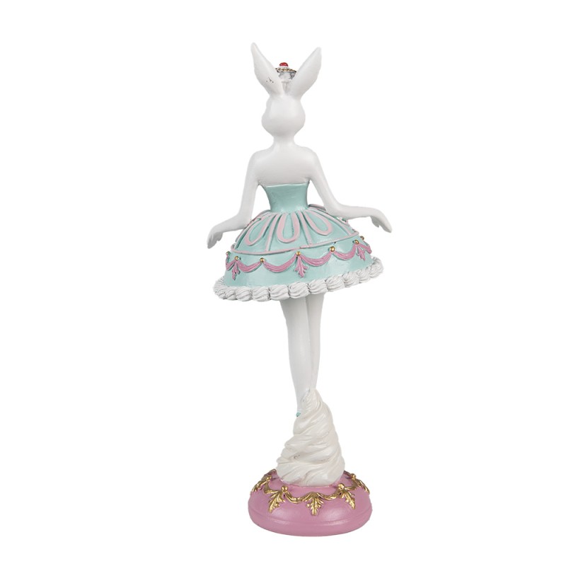 Clayre & Eef Decorative Figurine Rabbit 23 cm White Plastic