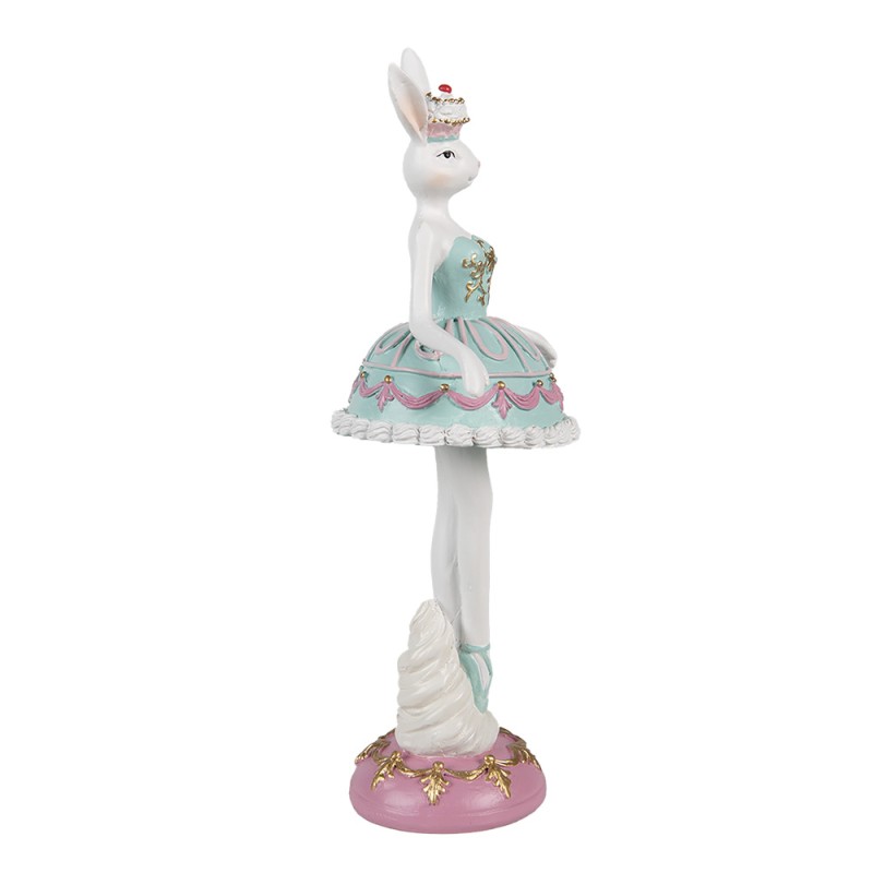 Clayre & Eef Decorative Figurine Rabbit 23 cm White Plastic