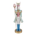 Clayre & Eef Dekorationsfigur Kaninchen 10x9x31 cm Weiß Kunststoff