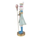 Clayre & Eef Dekorationsfigur Kaninchen 10x9x31 cm Weiß Kunststoff