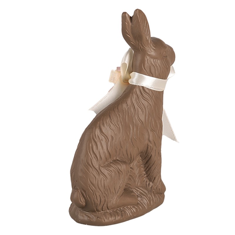 Clayre & Eef Decorative Figurine Rabbit 13 cm Brown Plastic
