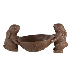 Clayre & Eef Decorative Figurine Rabbits 34x15x15 cm Brown Plastic