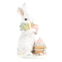 Clayre & Eef Image de décoration 25 cm Blanc Plastique Macarons