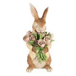 Clayre & Eef Decorative Figurine Rabbit 39 cm Brown Plastic