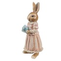 Clayre & Eef Statuetta decorativa Coniglio 26 cm Marrone Rosa Plastica