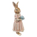 Clayre & Eef Statuetta decorativa Coniglio 26 cm Marrone Rosa Plastica