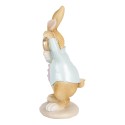 Clayre & Eef Figurine décorative Lapin 15 cm Beige Bleu Plastique