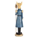 Clayre & Eef Statuetta decorativa Coniglio 18 cm Beige Blu  Plastica