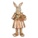 Clayre & Eef Figurine décorative Lapin 35 cm Beige Rose Plastique