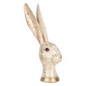 Clayre & Eef Figurine décorative Lapin 14x15x37 cm Beige Plastique