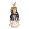 Clayre & Eef Statuetta decorativa Coniglio 11x10x24 cm Beige Plastica