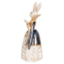 Clayre & Eef Statuetta decorativa Coniglio 11x10x24 cm Beige Plastica