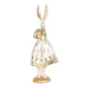 Clayre & Eef Figurine décorative Lapin 12x9x33 cm Beige Plastique