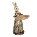 Clayre & Eef Statuetta decorativa Coniglio 29 cm Beige Plastica