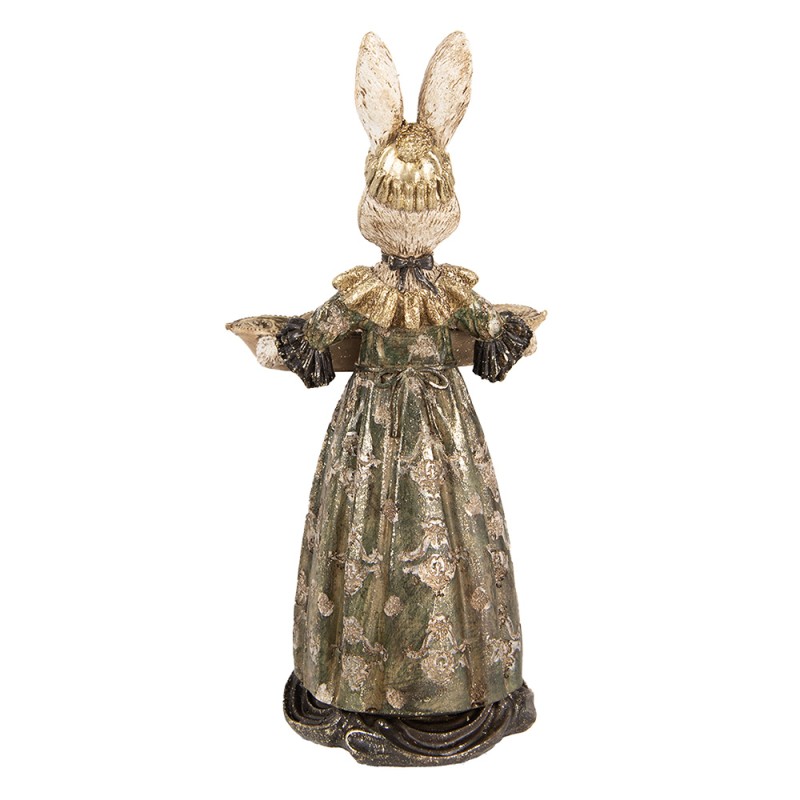 Clayre & Eef Statuetta decorativa Coniglio 29 cm Beige Plastica