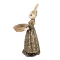 Clayre & Eef Statuetta decorativa Coniglio 29 cm Beige Plastica
