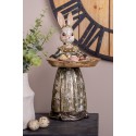 Clayre & Eef Statuetta decorativa Coniglio 29 cm Beige Plastica