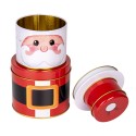 Clayre & Eef Aufbewahrungsdose Weihnachtsmann Ø 11x21 cm Rot