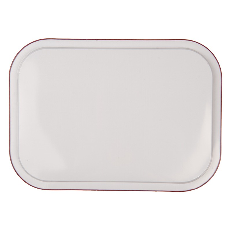 Clayre & Eef Tray 40x29x2 cm Red Winter