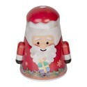Clayre & Eef Storage tin Christmas stall 12x10x15 cm Red