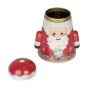 Clayre & Eef Storage tin Christmas stall 12x10x15 cm Red