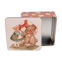 Clayre & Eef Aufbewahrungsdose 17x17x6 cm Beige Bär