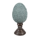 Clayre & Eef Decorative Figurine Egg Ø 16x34 cm Blue Plastic