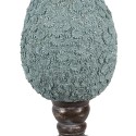 Clayre & Eef Decorative Figurine Egg Ø 16x34 cm Blue Plastic
