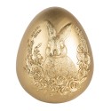 Clayre & Eef Decorative Figurine Egg Ø 17x21 cm Gold colored Plastic