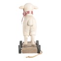 Clayre & Eef Decoratie Beeld Schaap 17x9x20 cm Beige Kunststof