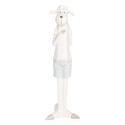 Clayre & Eef Decorative Figurine Sheep 6x4x17 cm White Plastic