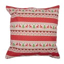 Clayre & Eef Cushion Cover 44x44 cm Red Polyester Cotton Square