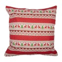 Clayre & Eef Cushion Cover 44x44 cm Red Polyester Cotton Square