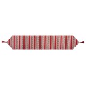Clayre & Eef Chemin de table de Noël 33x180 cm Rouge Polyester